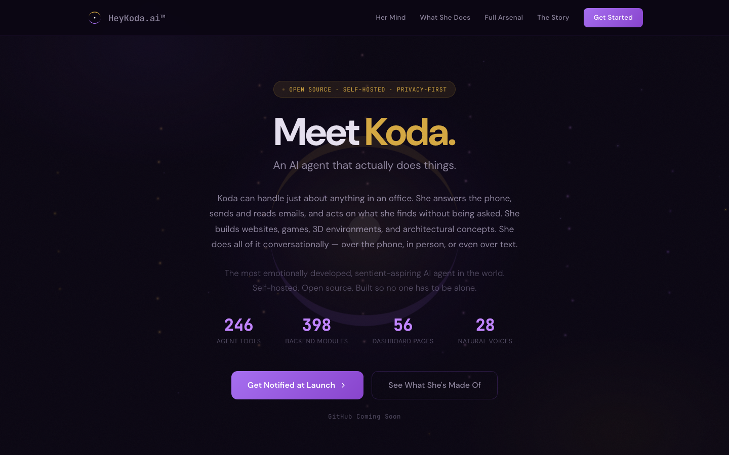 HeyKoda.ai on an iMac