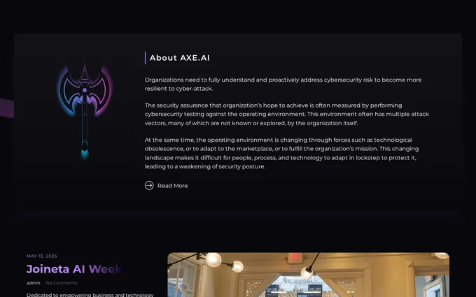 Axe.ai detail view