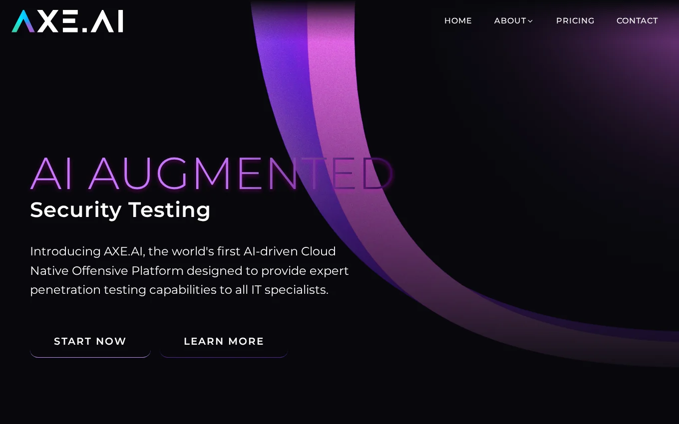 Axe.ai website by Wandzilak Web Design
