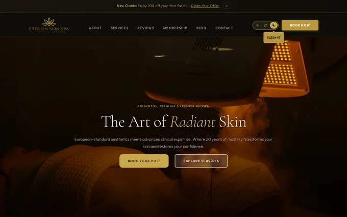 Eyes on Skin — Elegant (Moon) theme
