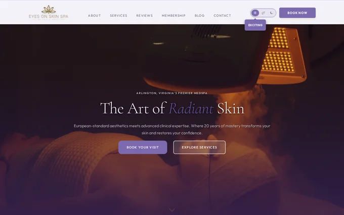 Eyes on Skin — Exciting (Sun) theme