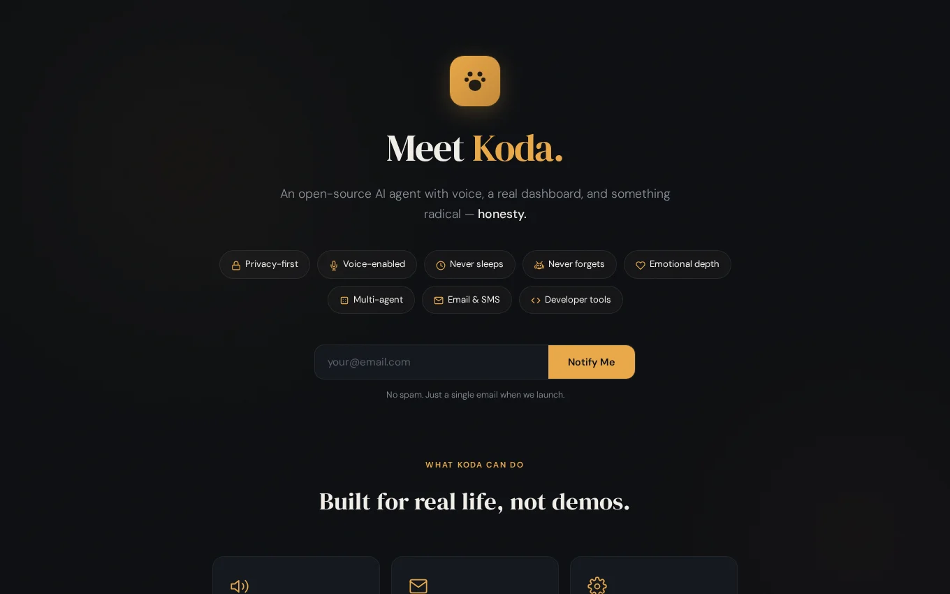 HeyKoda.ai website by Wandzilak Web Design