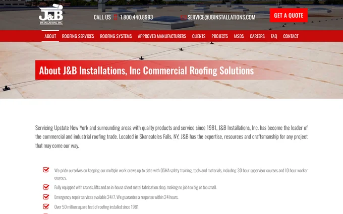 J&B Installations detail view