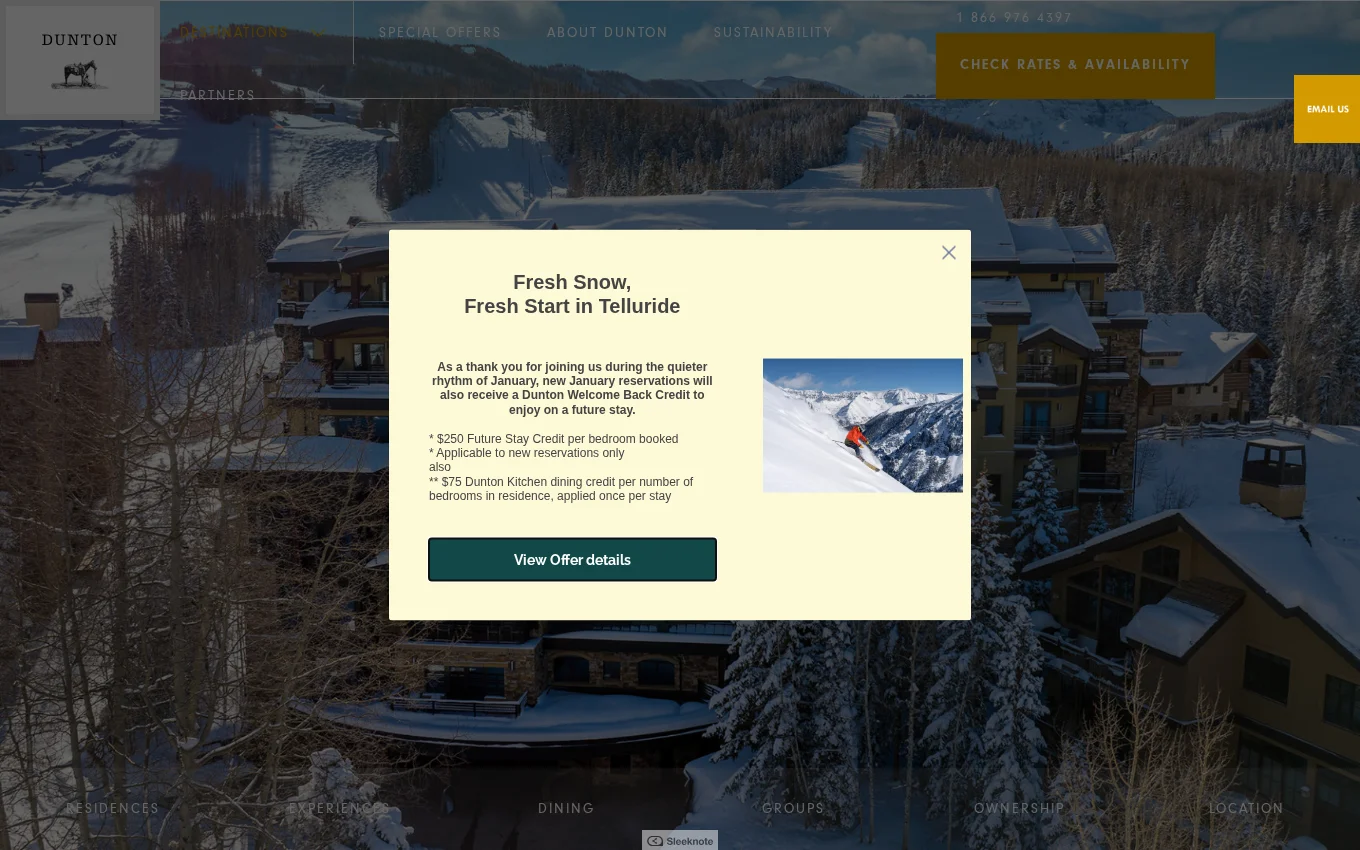 Lumière Telluride website by Wandzilak Web Design