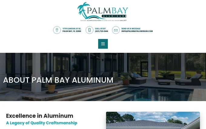 Palm Bay Aluminum detail view