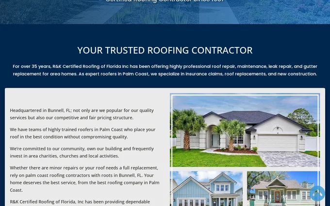 RK Roofing detail view
