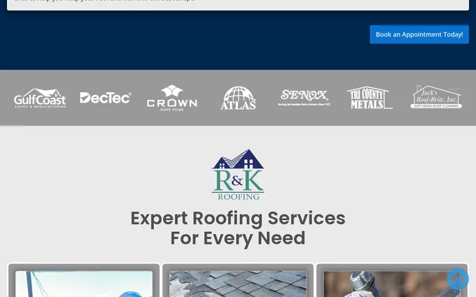 RK Roofing detail view