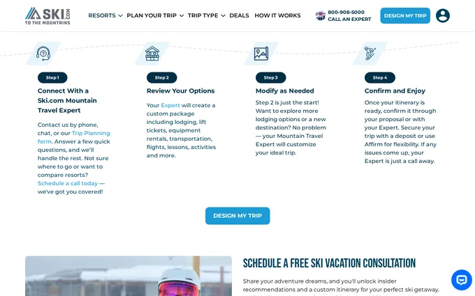 Ski.com detail view