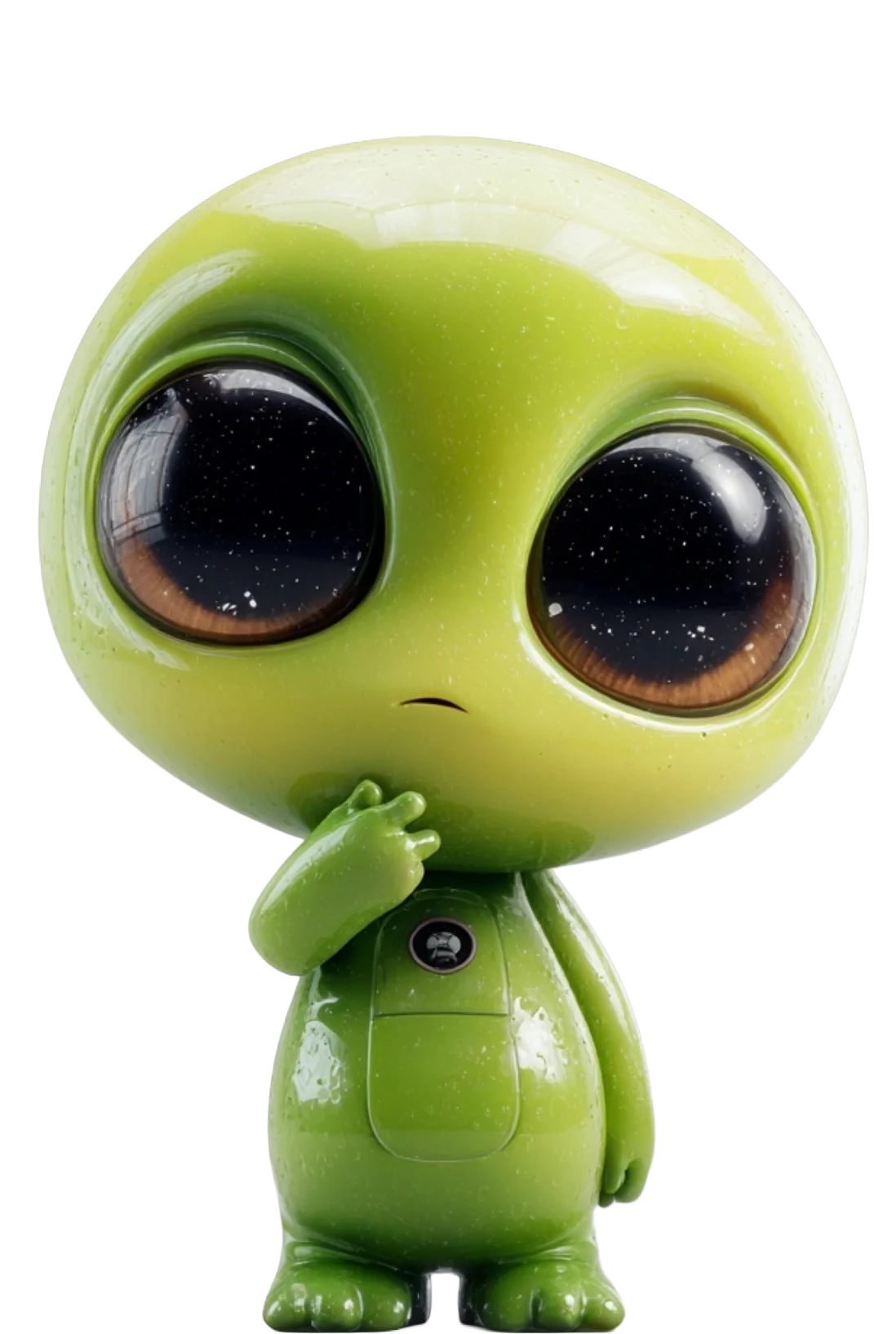 Friendly alien mascot